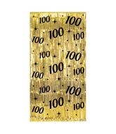 100 Jaar Deurgordijn Goud Zwart